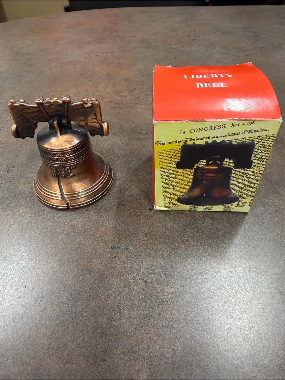 Liberty Bell Collectible Figurine - Bronze Tone